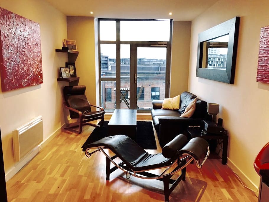 The living room with projector