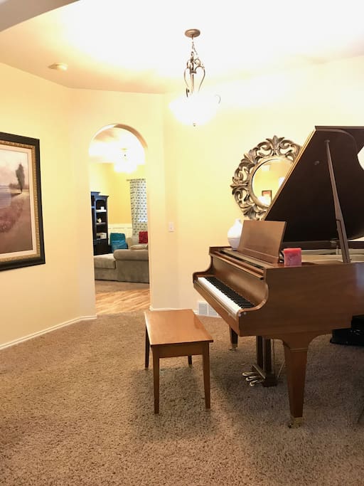 Piano room, main level, closest room to main entrance