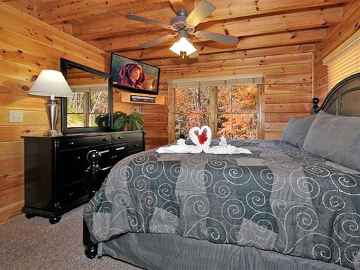 Omheinde slaapkamer op de begane grond