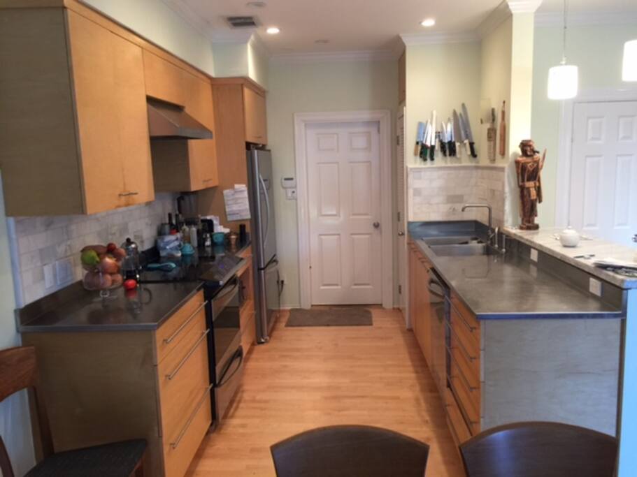 Kitchen designed by Chef / Owner. Arrangements can be made for Chef Johnny to cook for you (Additional Cost), or Cook yourself and save.