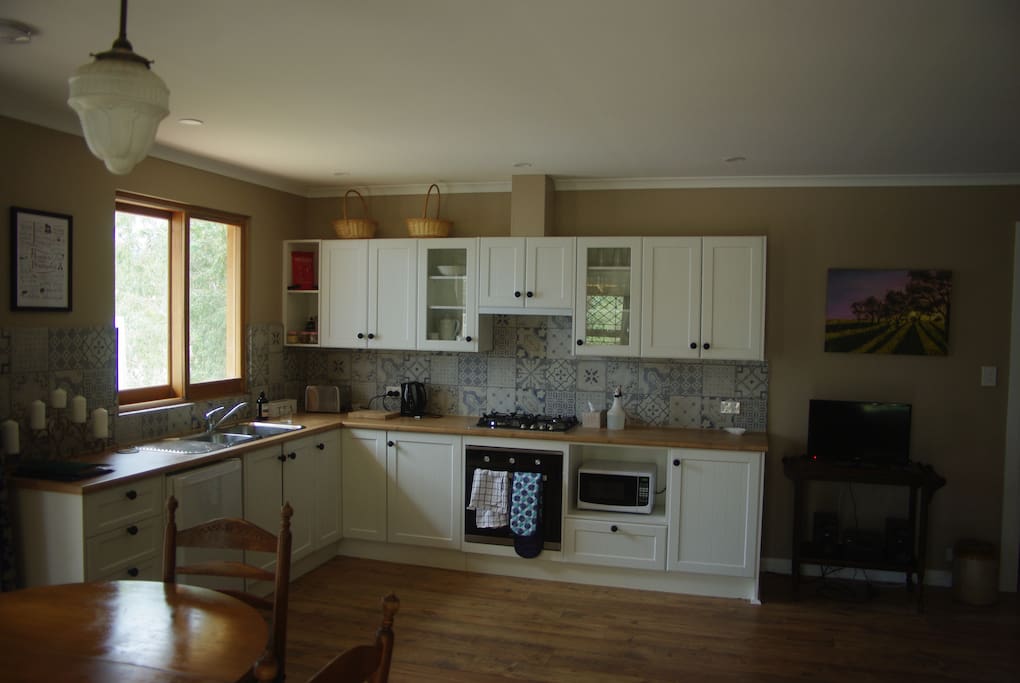 Fully functional kitchen to prepare your complimentary breakfast or a meal of your choosing