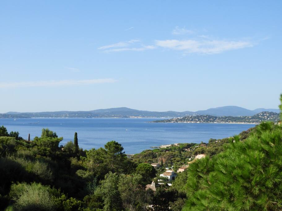 Vue de la maison sur st TROPEZ