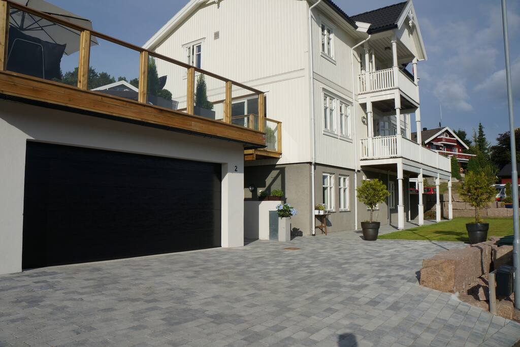 The house contains two separate living units: our home and the rental apartment on the ground floor