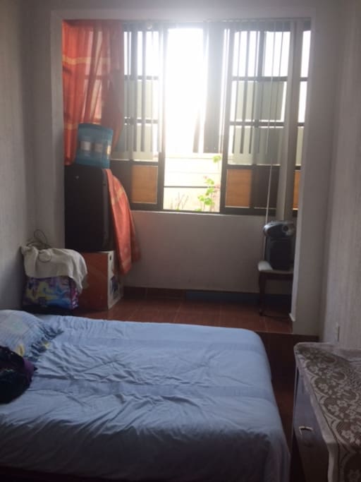 All the house have large windows.