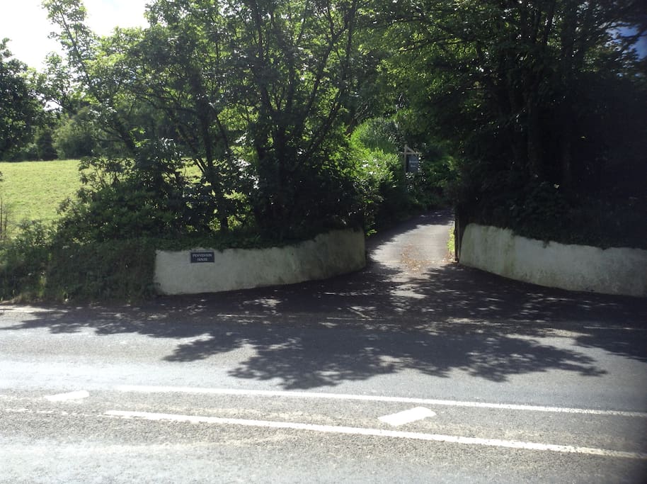 The entrance to the house