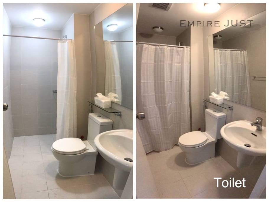 Clean bathroom