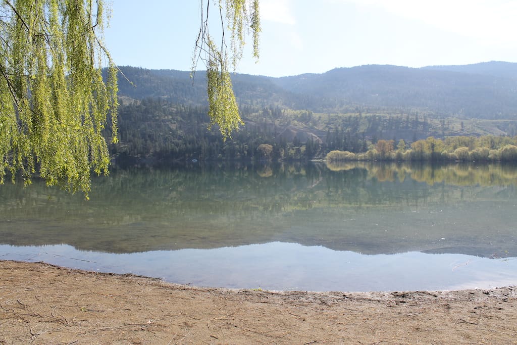 One of the nearby beaches on Kalamalka Lake (a short 5 minute walk from the home)