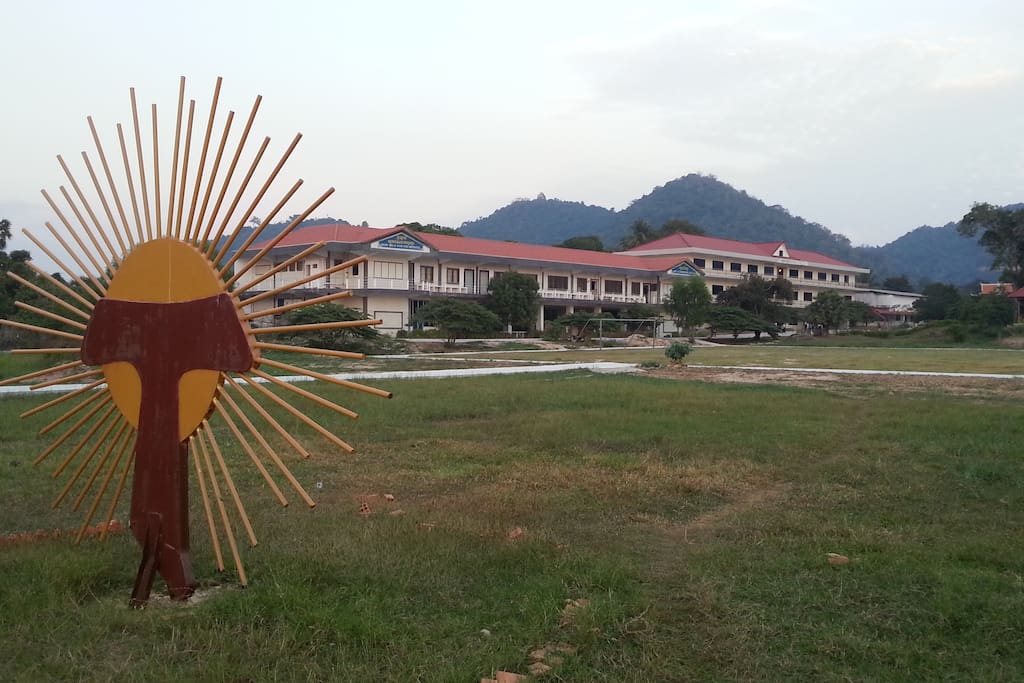 The campus from the seaside