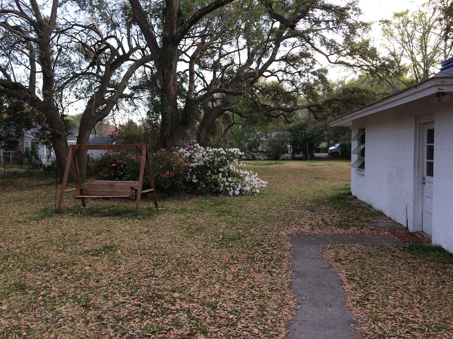 Big back yard!