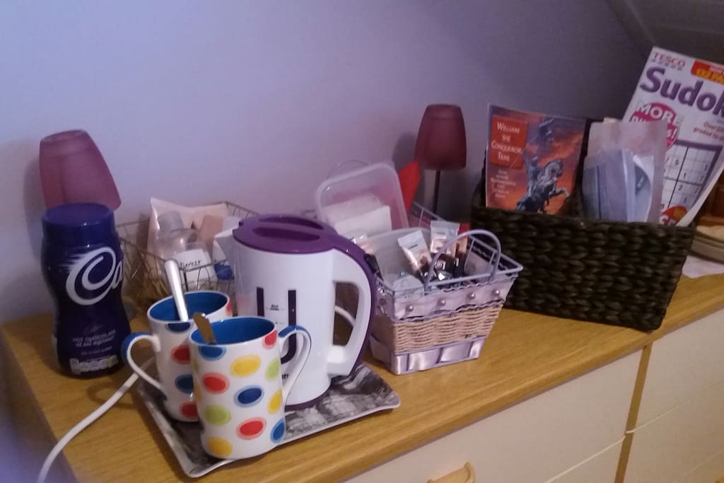 Refreshments in your room