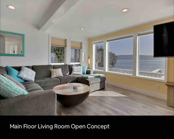 Ocean Front Tranquility, Rainier View, Big Deck - Gig Harbor, WA