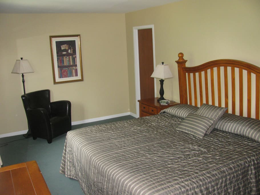 Master bedroom with king bed