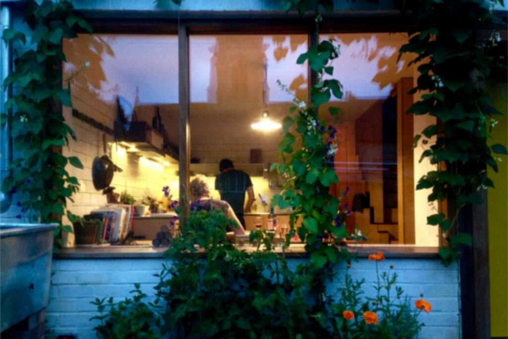 Kitchen window - the old shop