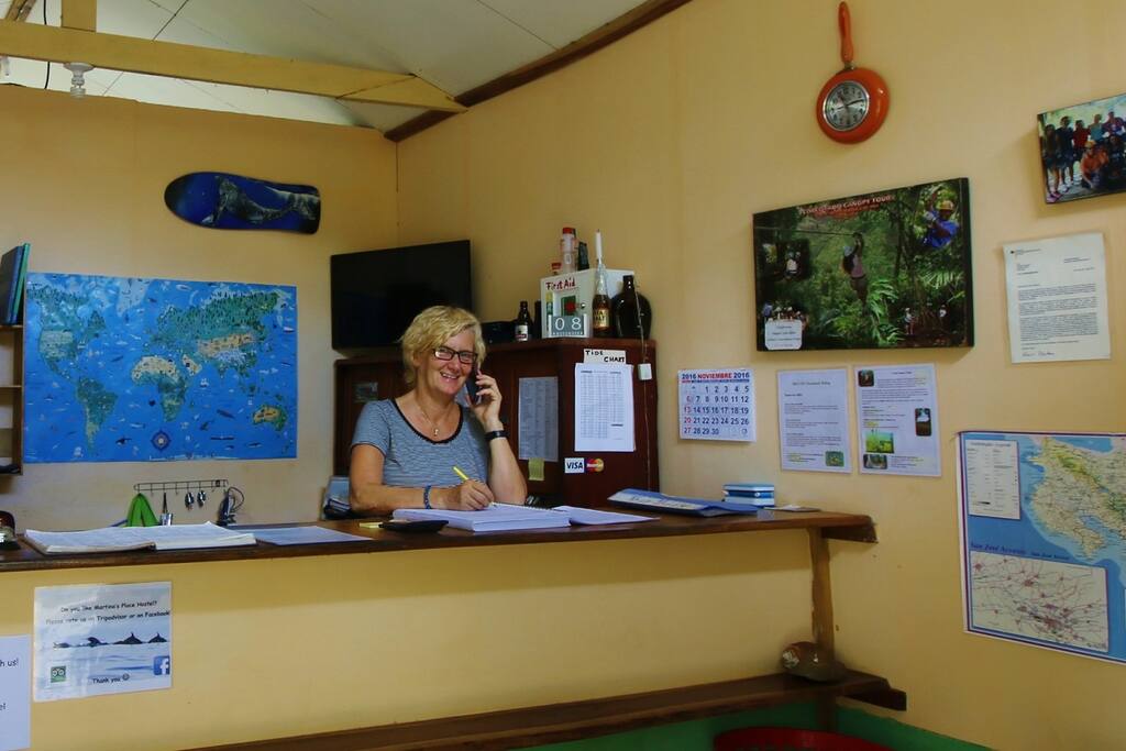 Hostel reception