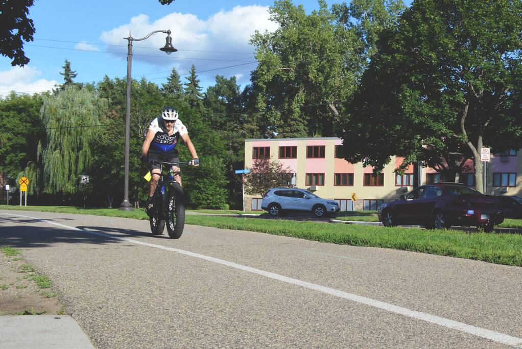 Surrounded by biking and walking paths on Cedar Lake
