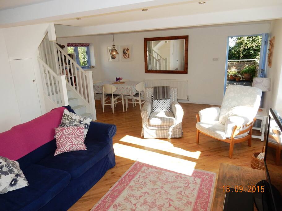 Light and airy good sized living area.