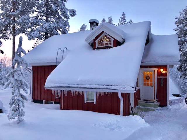 Spacious traditional wooden house in Levi