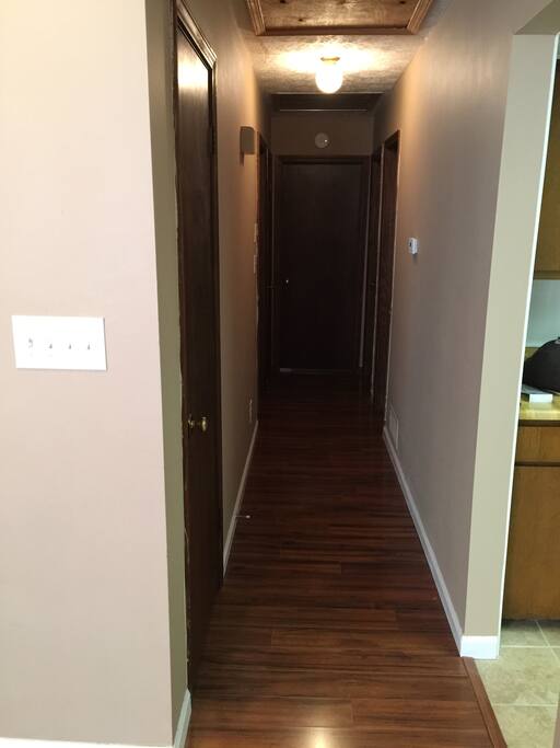 Hallway, room to the right