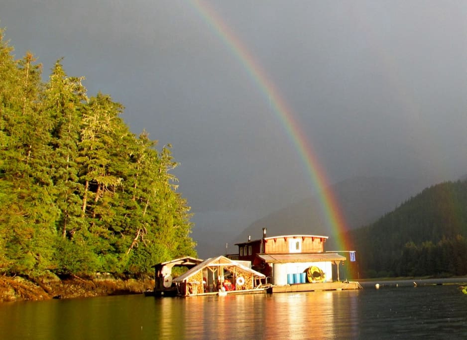Rainbow over Camp Coogan Bay