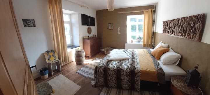 非洲客房， 1张双人床或2张单人床（ 3号）