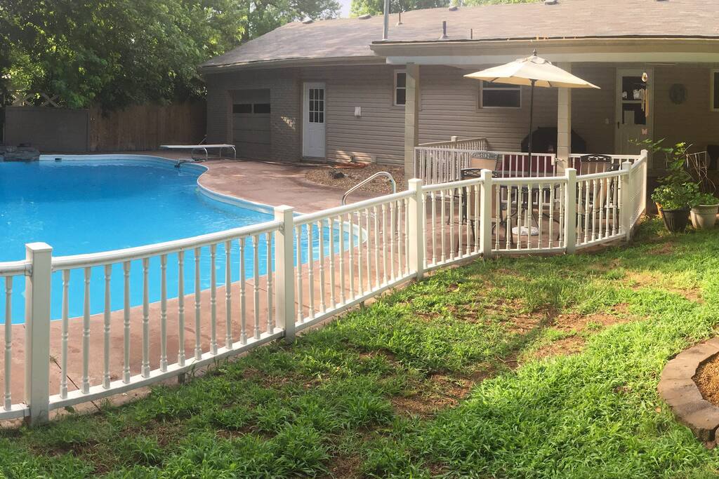 Enjoy the in ground pool