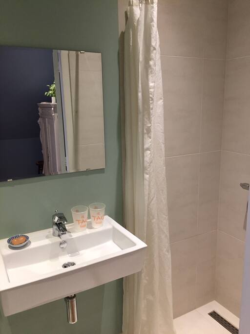 Private bathroom with shower