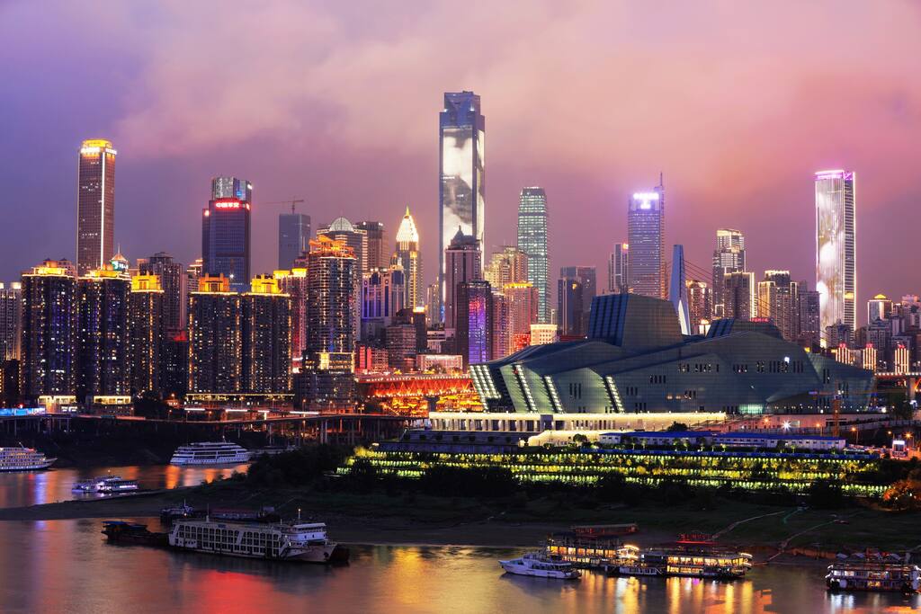 江边夜景大剧院