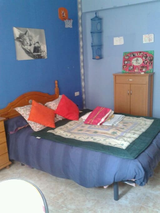Room 2. Queen size bed. Large room