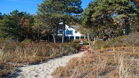 Sunny Popham Beach House - right on the beach!