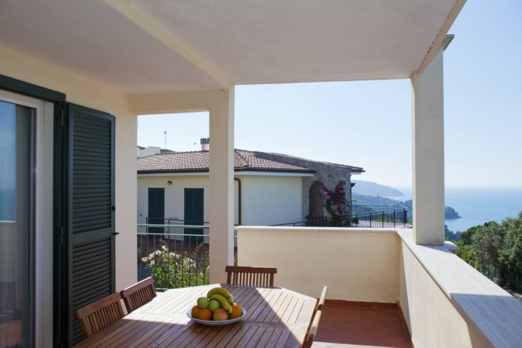 Terrace and the sea view