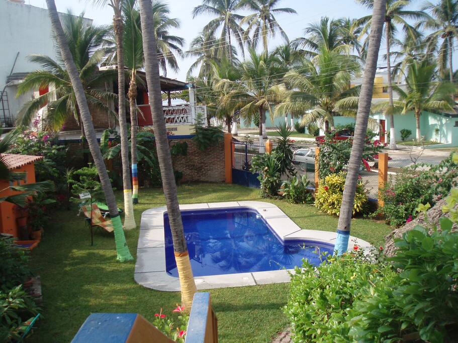 Pool and garden (shared by 4 suites)