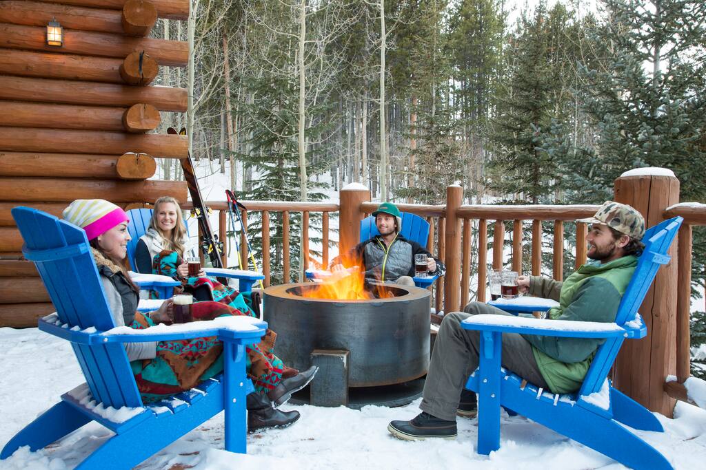 Sharing tales of todays adventures with other Bivvi guests.