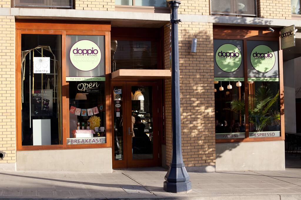 Doppio Coffee Shop - just below condo