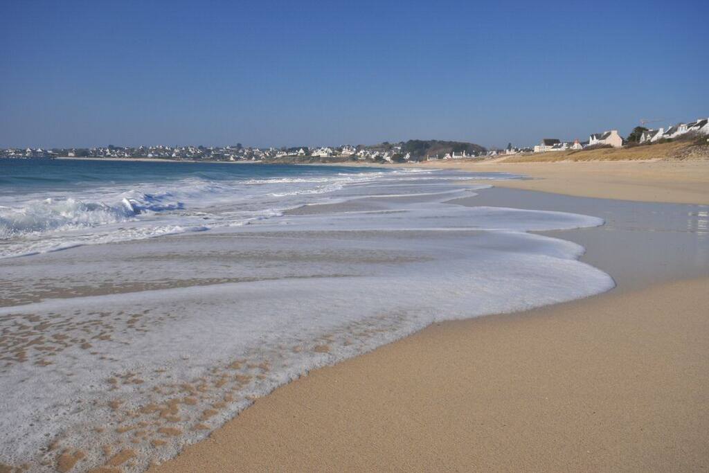 La plage devant la maison