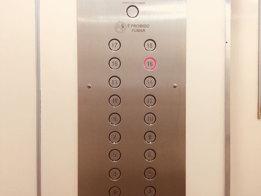 The apartment is on the 16th floor with 2 elevators