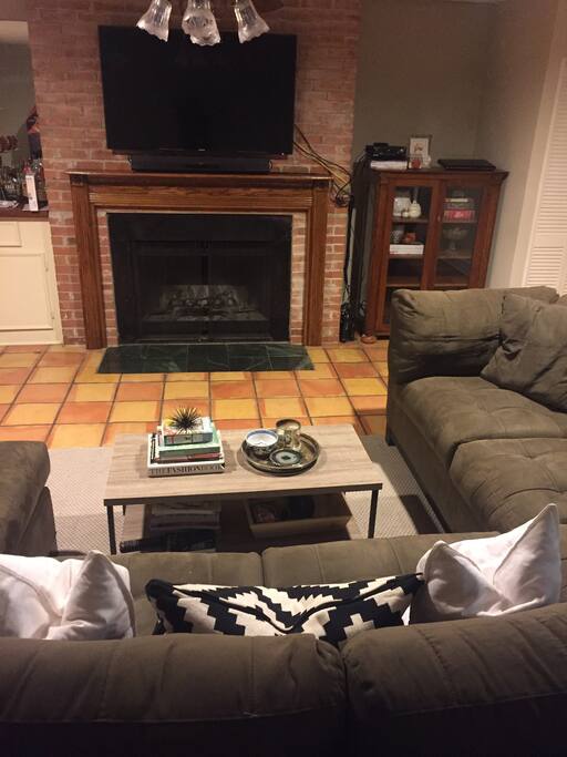 Living Room with 55" Smart TV