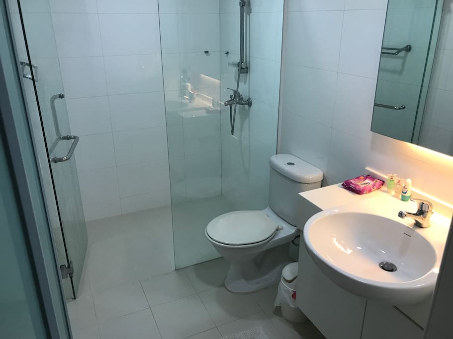 Own bathroom with shower