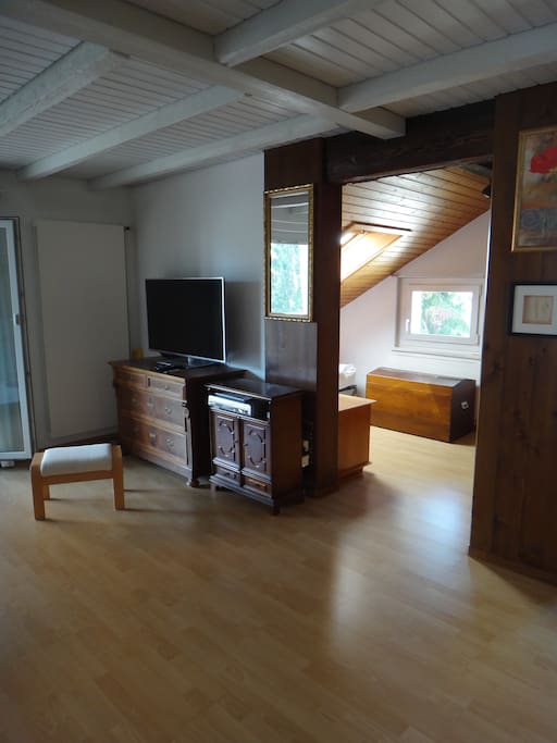 Wohnraum mit Fernseher