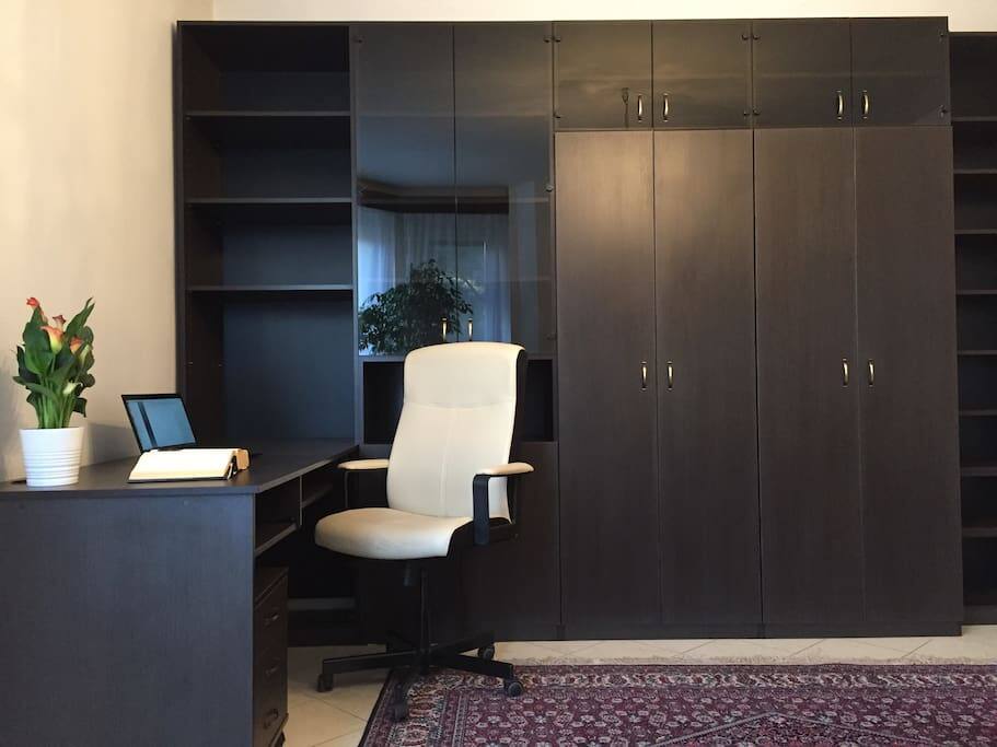 Living room, home office