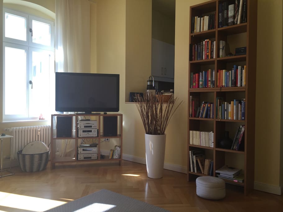 Digital TV and lots of books