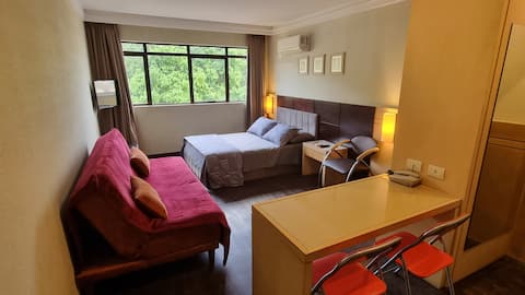 Sensational studio with garage