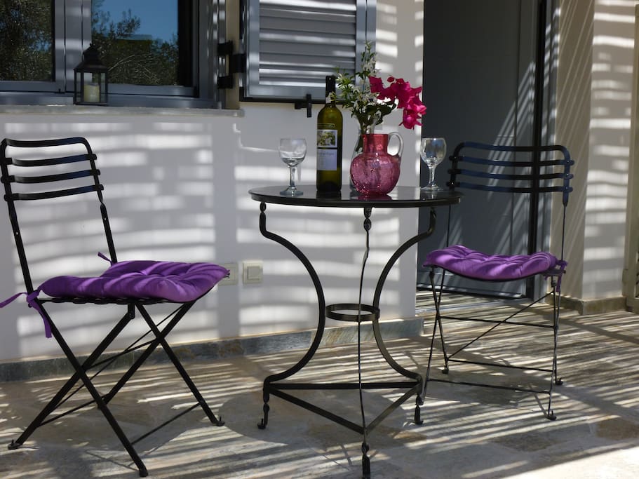 A private terrace outside Helios studio