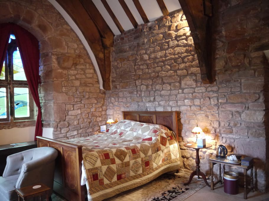Old Hall Bedroom with beautiful period features.