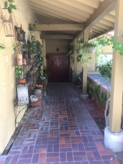 Walkway to unit