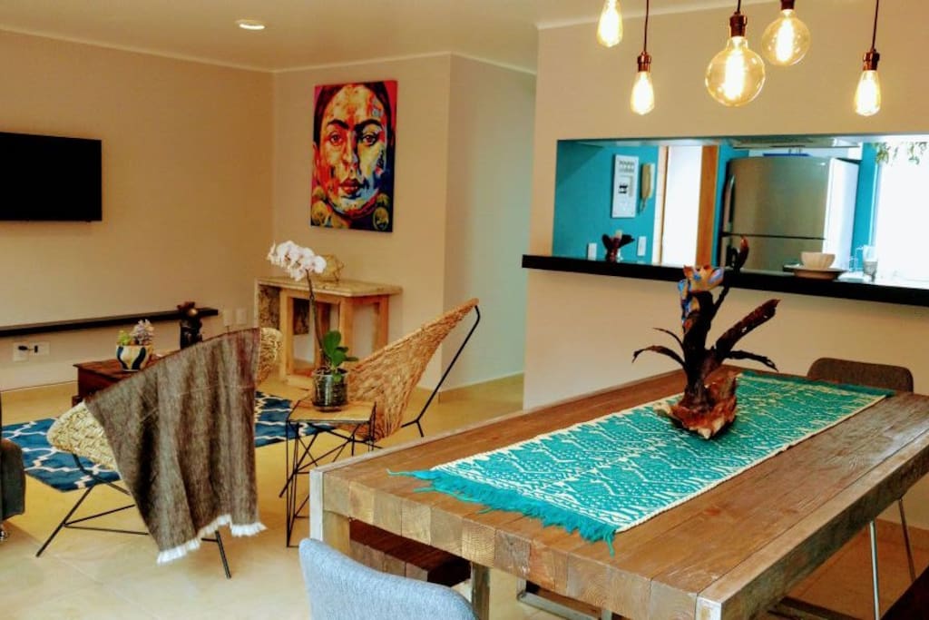 Living area/ dining room.