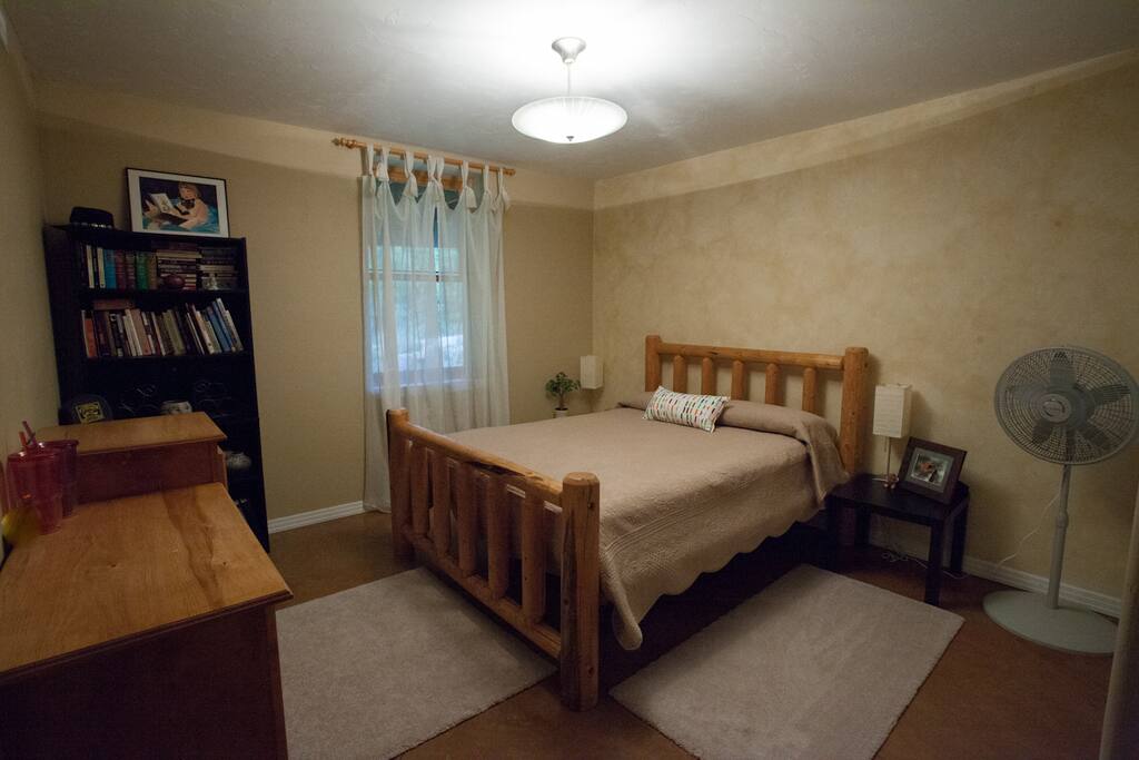 The Sandy Room is downstairs; light and airy, with lots of space.