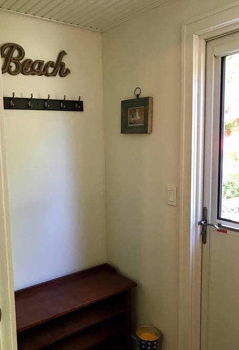 New mudroom entrance to hang your hat or your beach towel!