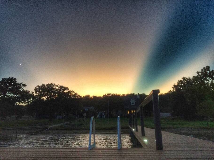 Sunset from the dock.