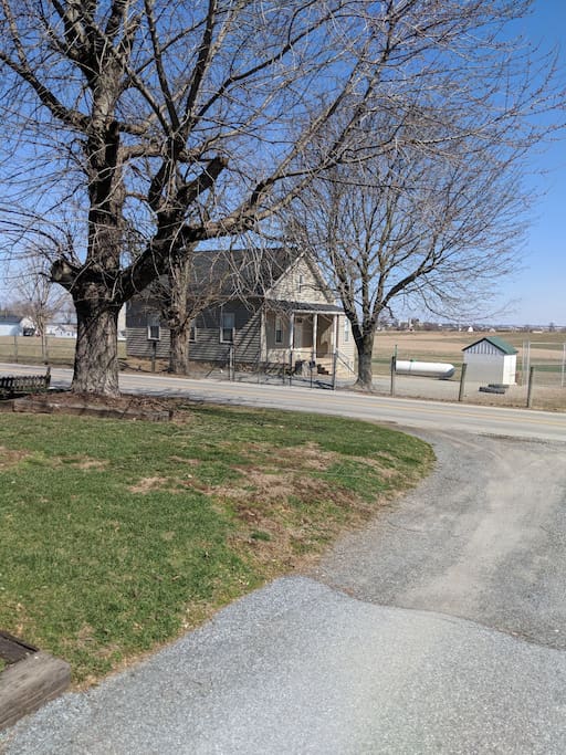 one room school house across the road