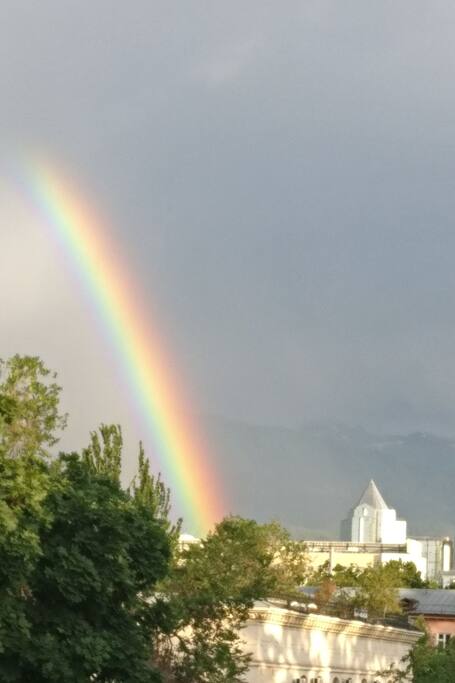 I just like this photo ) view from the sunny balcony